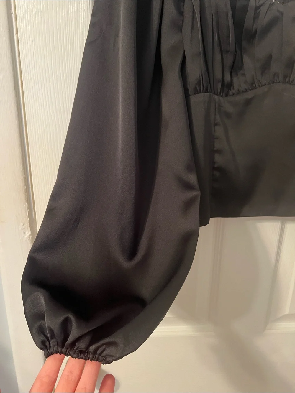 Abercrombie & Fitch Black Square Neck Blouse